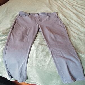 NYDJ Curves 360 Pants in Light Grey. 16 SHORT